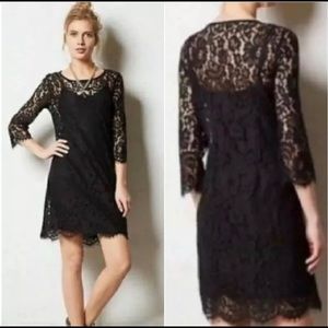 Lovely Black Lace Anthropologie HD in Paris Dress